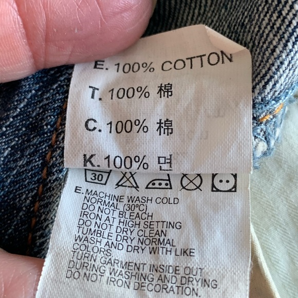 LEVI's Copper 1873 denim jeans 100% cotton button fly 25x32 - Picture 12 of 16